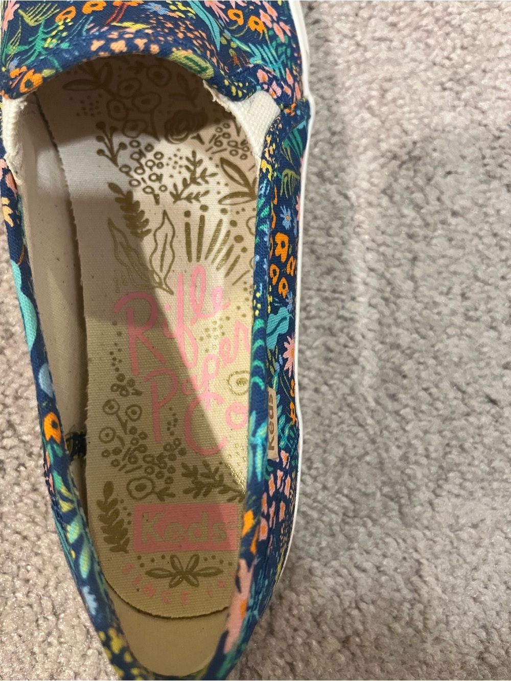 Keds x Rifle Paper Co Double Decker Floral Canvas Slip-on Shoes - Picture 7 of 11